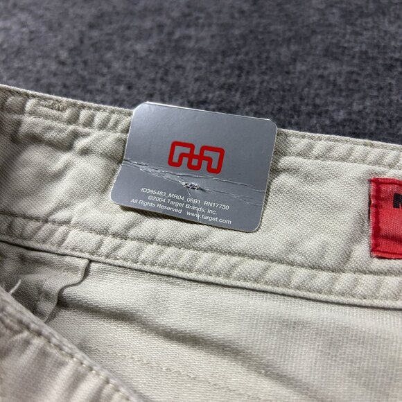 Vintage Y2K Mossimo Mini Micro Khaki Brown Low Rise Shorts Short Sz 13 NWT - Picture 5 of 16